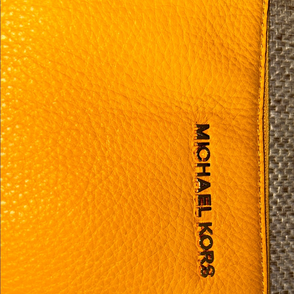 Michael Kors Bright Yellow Leather Accessory